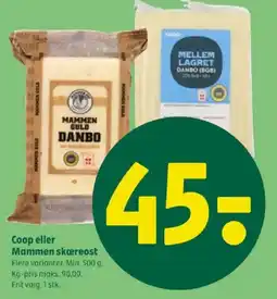 Coop 365 Coop eller Mammen skæreost tilbud