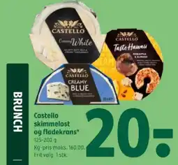 Coop 365 CASTELLO skimmelost og flødekrans tilbud