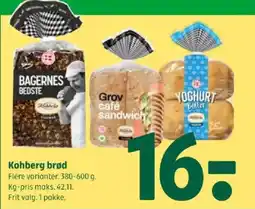 Coop 365 Kohberg brød tilbud