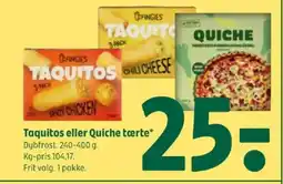 Coop 365 Taquitos eller Quiche torte tilbud
