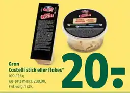 Coop 365 Gran Castelli stick eller flakes tilbud