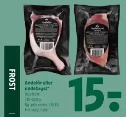 Coop 365 Andelår eller andebryst tilbud