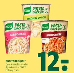 Coop 365 Knorr snackpot tilbud