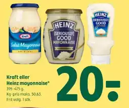 Coop 365 Kraft eller Heinz mayonnaise tilbud