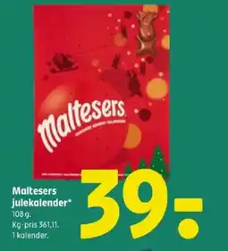 Coop 365 Maltesers julekalender tilbud