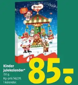 Coop 365 Kinder julekalender tilbud