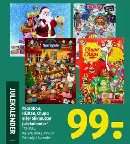 Coop 365 Marabou, Hülten, Chupa eller Slikmutter julekalender tilbud
