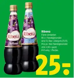 Coop 365 Ribena tilbud