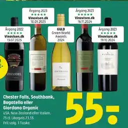 Coop 365 Chester Falls, Southbank, Bagatella eller Giordano Organic tilbud