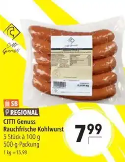 Citti CITTI Genuss Rauchfrische Kohlwurst tilbud