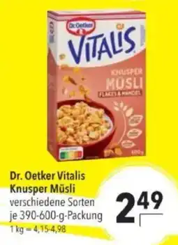 Citti Dr. Oetker Vitalis Knusper Müsli tilbud