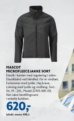 Davidsen MASCOT MICROFLEECEJAKKE SORT, DKK 620 tilbud