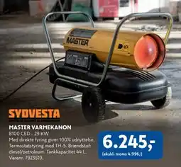Davidsen MASTER VARMEKANON, DKK 6245 tilbud