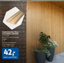 Davidsen THERMOWOOD TGUU FACADEBEKLÆDNING, DKK 42 tilbud