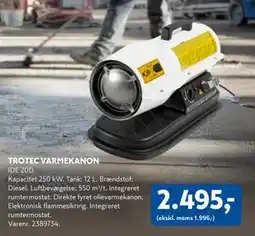 Davidsen TROTEC VARMEKANON, DKK 2495 tilbud