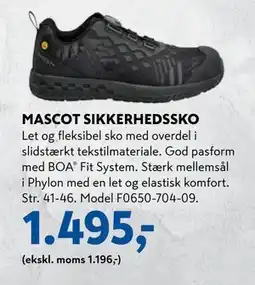 Davidsen MASCOT SIKKERHEDSSKO, DKK 1495 tilbud