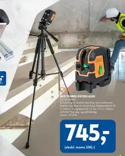 Davidsen GEO FENNEL KRYDSLASER, DKK 745 tilbud