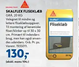 Davidsen SKALFLEX FLISEKLÆB, DKK 130 tilbud
