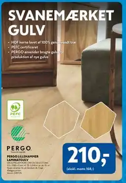 Davidsen PERGO LILLEHAMMER LAMINATGULV, DKK 210 tilbud