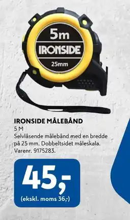 Davidsen IRONSIDE MÅLEBÅND, DKK 45 tilbud
