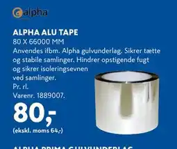 Davidsen ALPHA ALU TAPE, DKK 80 tilbud