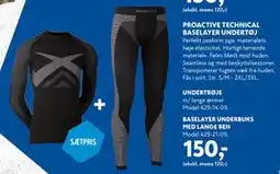 Davidsen PROACTIVE TECHNICAL BASELAYER UNDERTØJ, DKK 150 tilbud