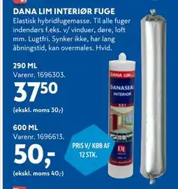 Davidsen DANA LIM INTERIØR FUGE, DKK 50 tilbud