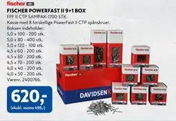 Davidsen FISCHER POWERFAST II 9+1 BOX, DKK 620 tilbud