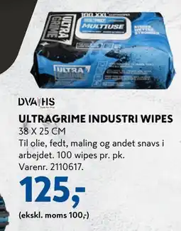 Davidsen ULTRAGRIME INDUSTRI WIPES, DKK 125 tilbud