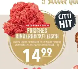 Citti Frisches rinderhackfleisch tilbud