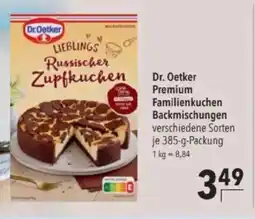Citti Dr. Oetker Premium Familienkuchen Backmischungen tilbud