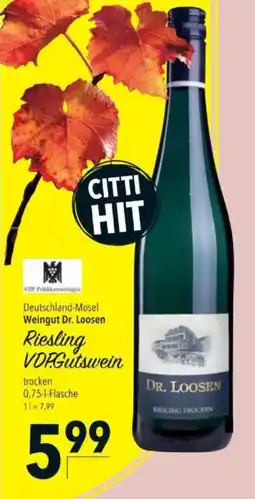 Citti Weingut Dr. Loosen Riesling VDP.Gutswein tilbud