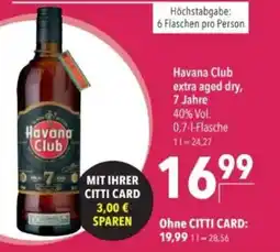 Citti Havana Club extra aged dry, 7 Jahre tilbud