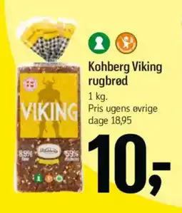 Føtex Kohberg Viking rugbrød tilbud