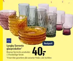 Føtex Lyngby Sorrento glasprodukter tilbud