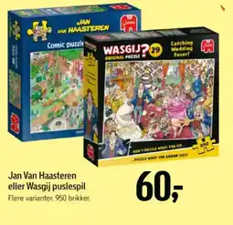Føtex Jan Van Haasteren eller Wasgij puslespil tilbud