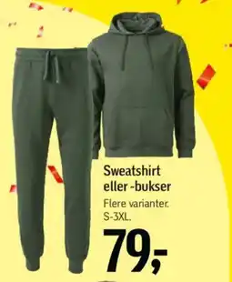 Føtex Sweatshirt eller-bukser tilbud