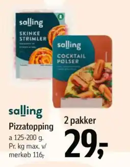 Føtex Salling Pizzatopping tilbud