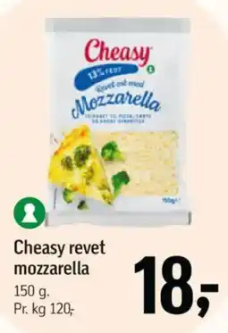 Føtex Cheasy revet mozzarella tilbud