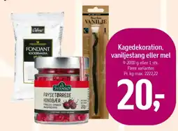 Føtex Kagedekoration, vaniljestang eller mel tilbud