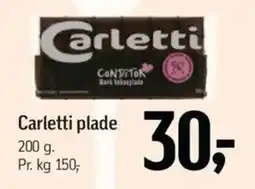 Føtex Carletti plade tilbud