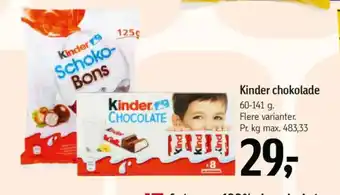Føtex Kinder chokolade tilbud