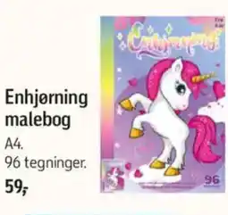 Føtex Enhjørning malebog tilbud