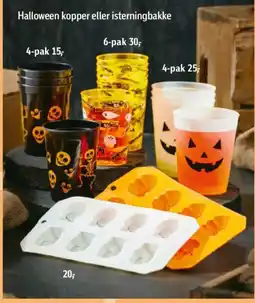 Føtex Halloween kopper eller isterningbakke tilbud
