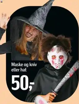 Føtex Maske og kniv eller hat tilbud