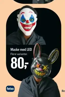 Føtex Maske med LED tilbud