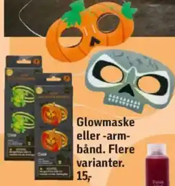 Føtex Glowmaske eller-arm- bånd tilbud
