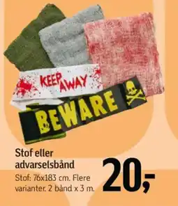 Føtex Stof eller advarselsbånd tilbud