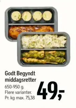 Føtex Godt Begyndt middagsretter tilbud