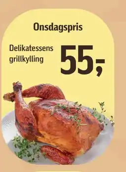 Føtex Delikatessens grillkylling tilbud
